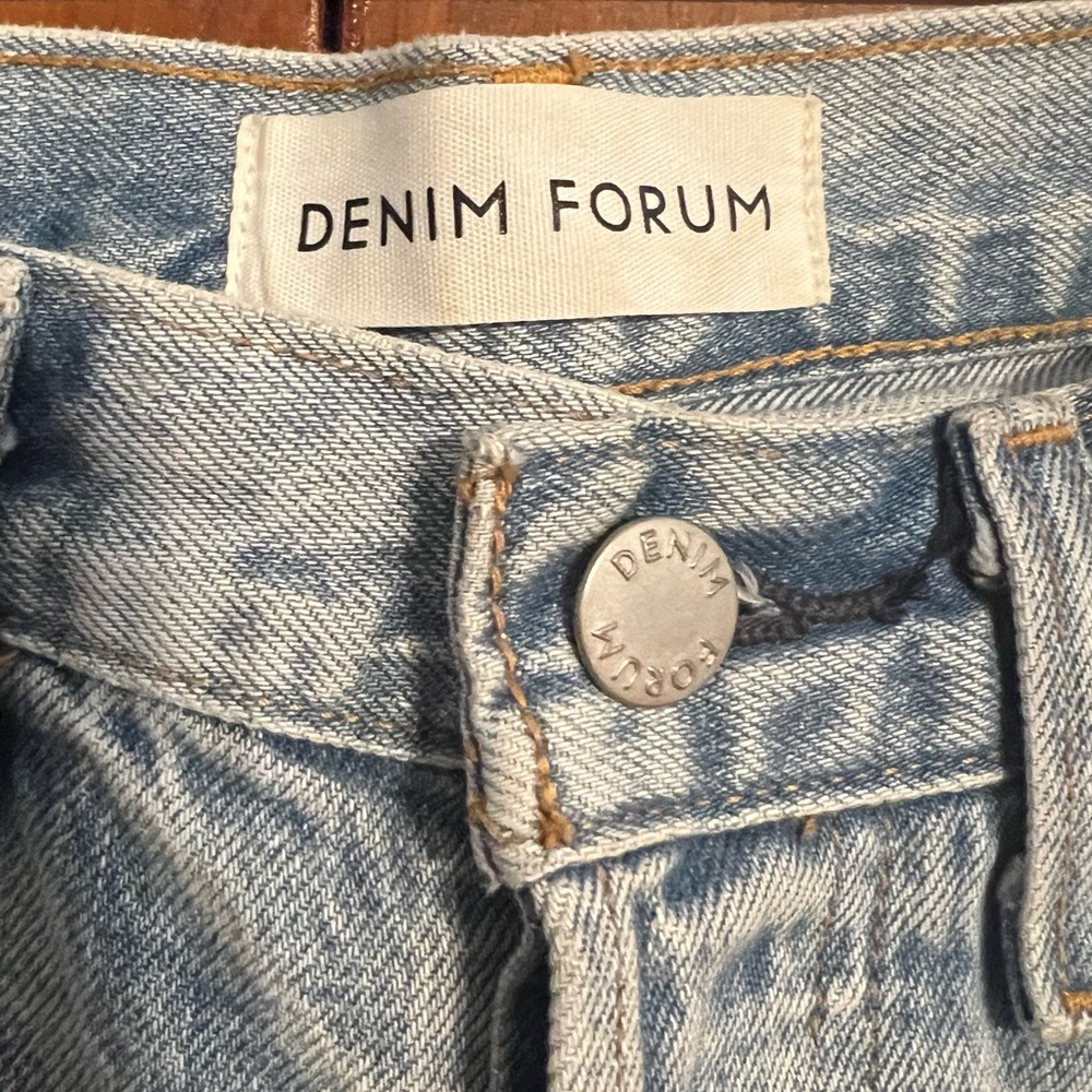 Denim Forum Jeans The Joni High Rise Loose 29L Women’s Sz 24 Organic Cotton - Picture 6 of 11